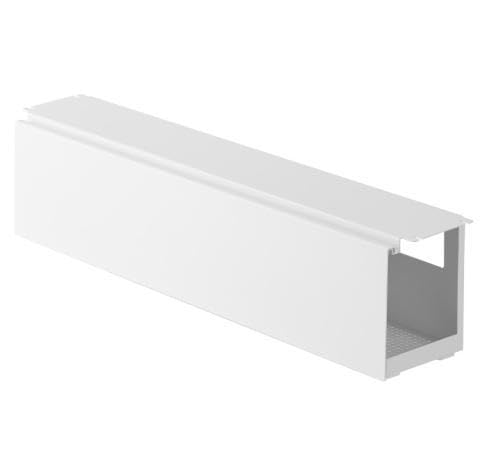 山崎実業 デスク下 天板ケーブルラック ロング ブラック ホワイト