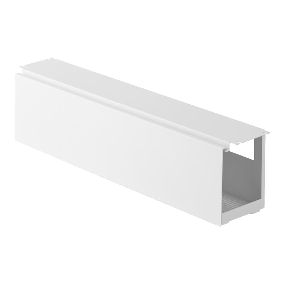 デスク下天板ケーブル ラック タワーロング ホワイト 山崎実業 パソコン コードケース ケーブル収納 ルーター収納 ボックス 配線収納 タップ収納 コードボックス 収納整理 | スリム ケーブル ケーブルボックス 配線ボックス コード コンセントカバー 配線隠し 配線カバー