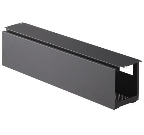 山崎実業 デスク下 天板ケーブルラック ロング ブラック ホワイト